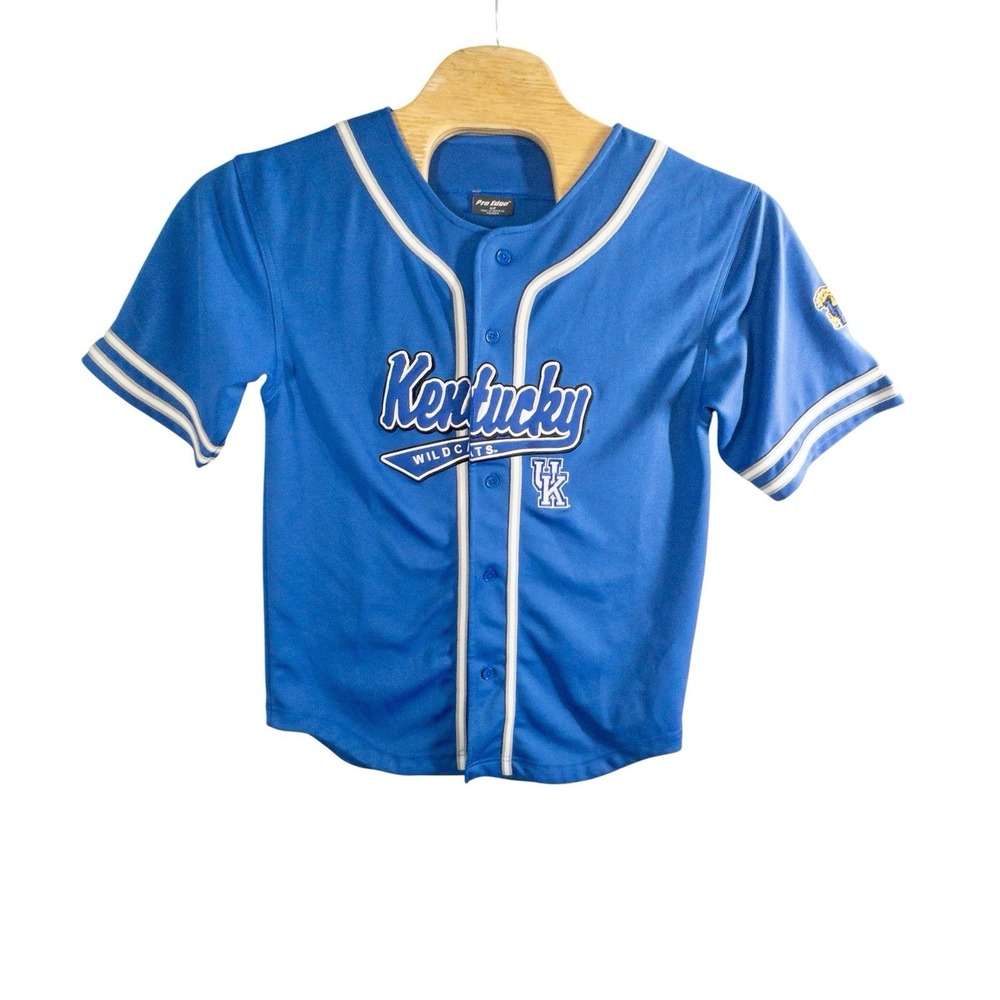 University Of Kentucky Wildcats Baseball Jersey Mens Small UK NCAA Blue White